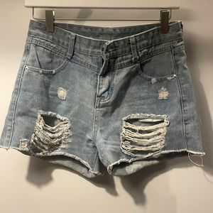 Ripped Jean Shorts Size S